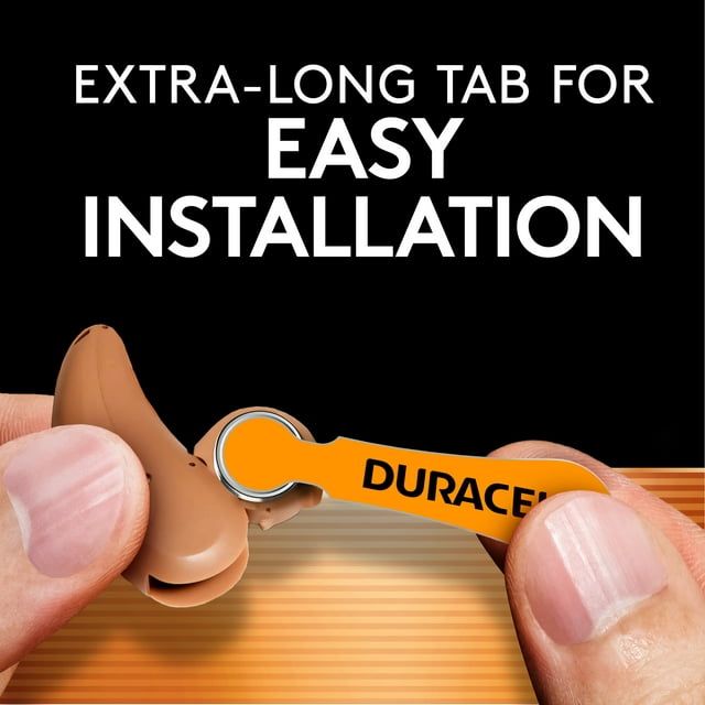 Duracell Hearing Aid Batteries with Easy-Fit Tab, Size 312, 8 Ct