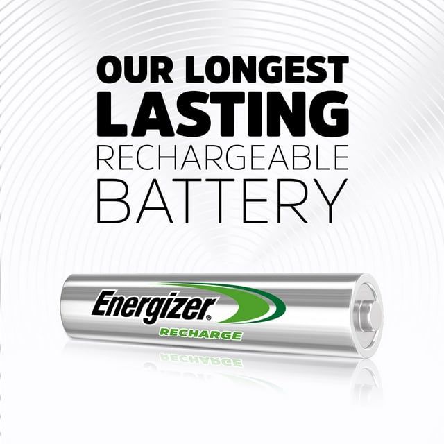 Energizer Rechargeable AAA Batteries (4 Pack), Triple A Batteries