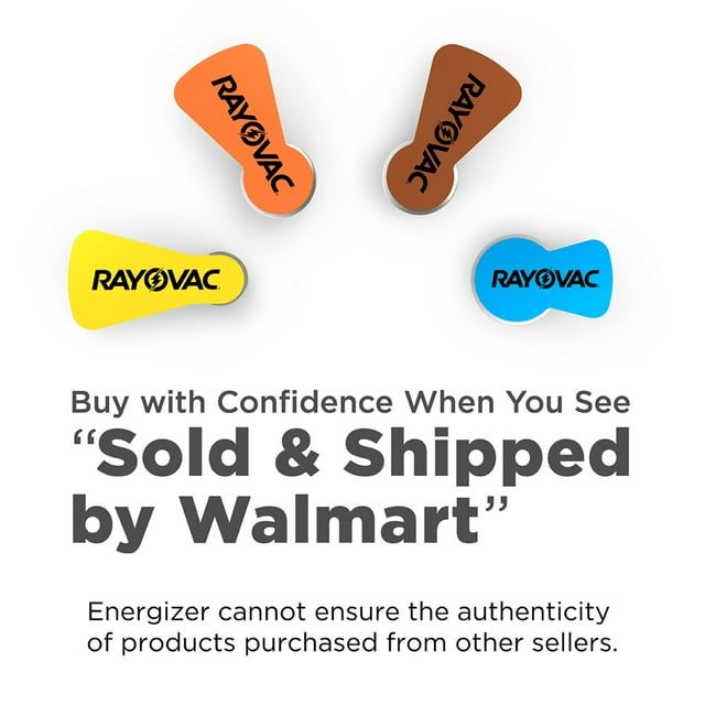 Rayovac Size 13 Hearing Aid Batteries (32 Pack), Size 13 Batteries