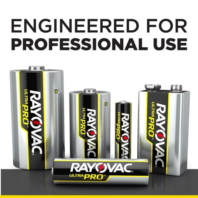 Rayovac Ultra Pro Alkaline AA Batteries, 24 Pack