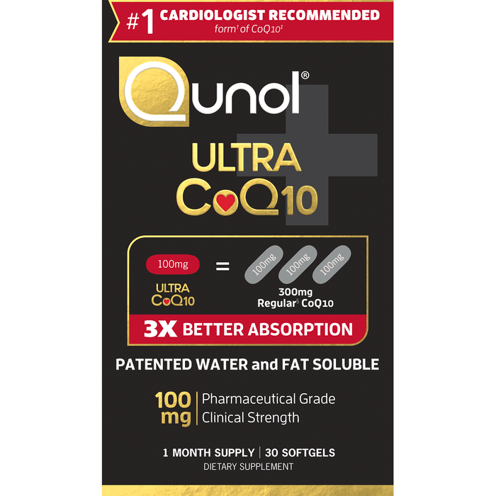 Qunol Ultra CoQ10 100 mg Softgels, 30 Ct