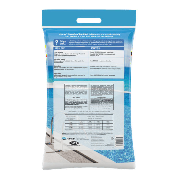 Clorox? Pool & Spa? Pool Salt for Saltwater Swimming Pools