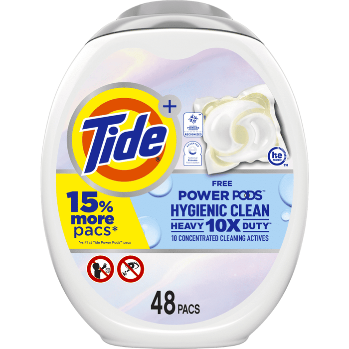 Tide Hygienic Clean Free Power PODS Laundry Detergent; 48 count Unscented