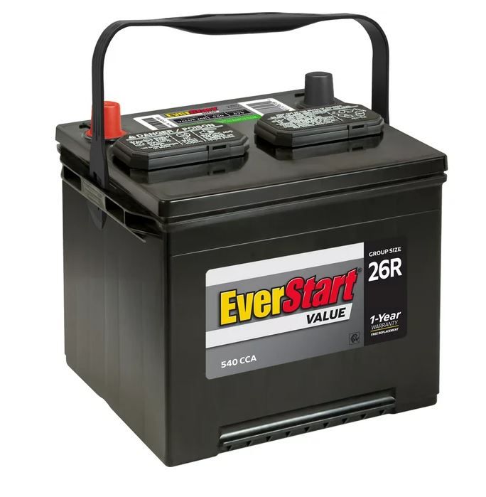 EverStart Value Lead Acid Automotive Battery, Group Size 26R - 540 CCA - 12 Volts