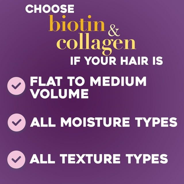 OGX Biotin & Collagen Thickening Volumizing Daily Conditioner with Vitamin B7 & Hydrolyzed Wheat Protein, 13 fl oz