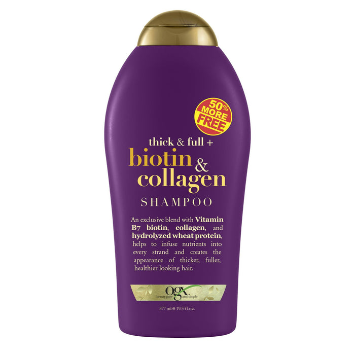 OGX Shampoo Thick & Full Biotin & Collagen, 19.5 oz