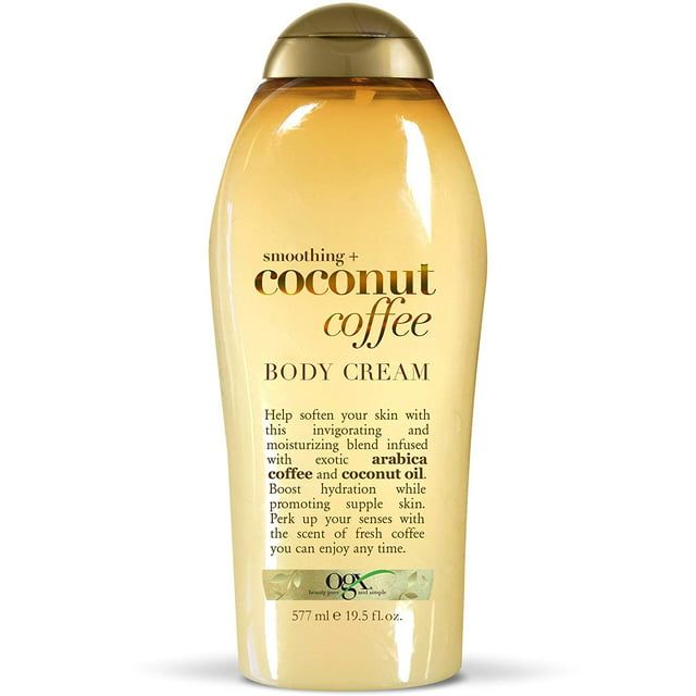 OGX Smoothing + Coconut Coffee Body Cream, 19.5 fl. oz.