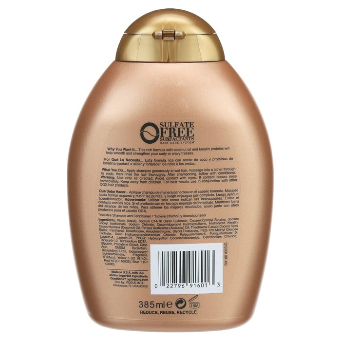 OGX Ever Straightening + Brazilian Keratin Therapy Shampoo, 13 FL OZ