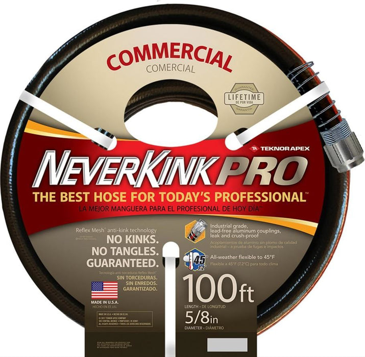 Teknor Apex NeverKink Pro Commercial Duty 8844 5/8" x 100' Water Hose