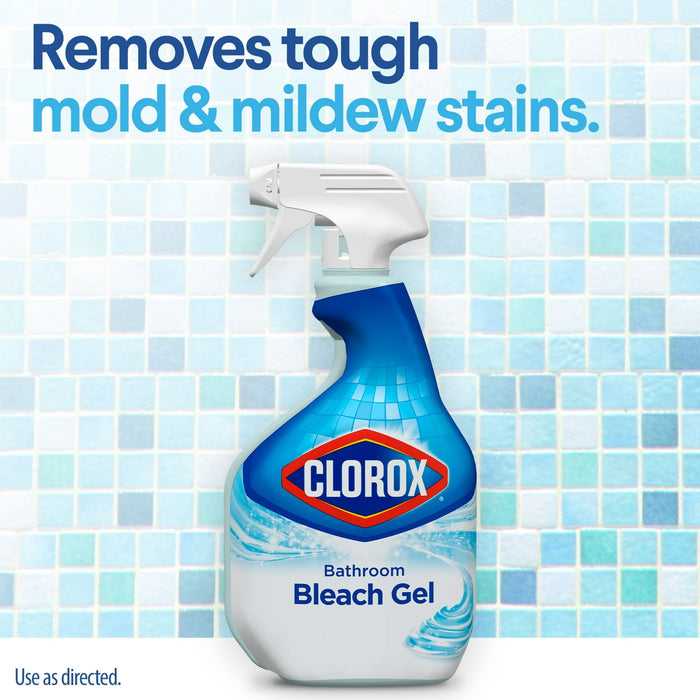 Clorox Bathroom Bleach Gel Multi-Surface Cleaner Spray, 30 oz