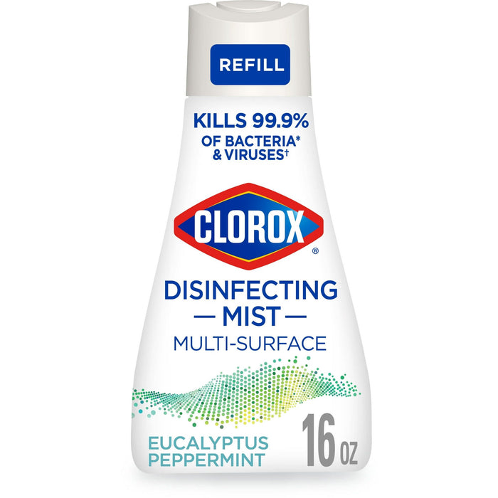 Clorox Disinfectant Mist Refill, Multi-Surface Spray, Eucalyptus Peppermint, 16 oz