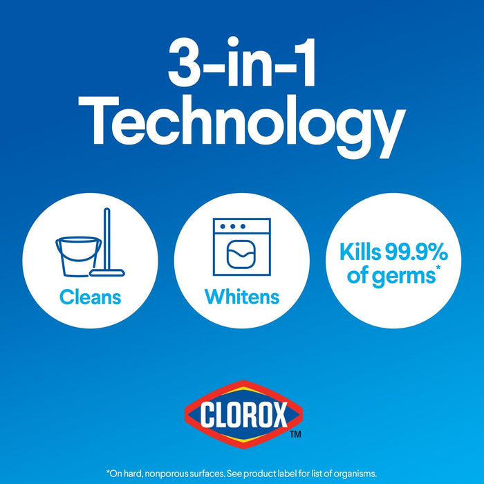 Clorox Disinfecting Bleach, Regular - 121 Ounce Bottle