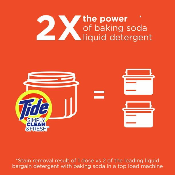 Tide Simply Clean & Fresh Liquid Laundry Detergent; Refreshing Breeze 114 loads 165 oz