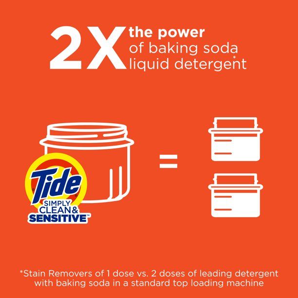 Tide Simply Cool Cotton Liquid Laundry Detergent; 89 Loads 128 fl oz