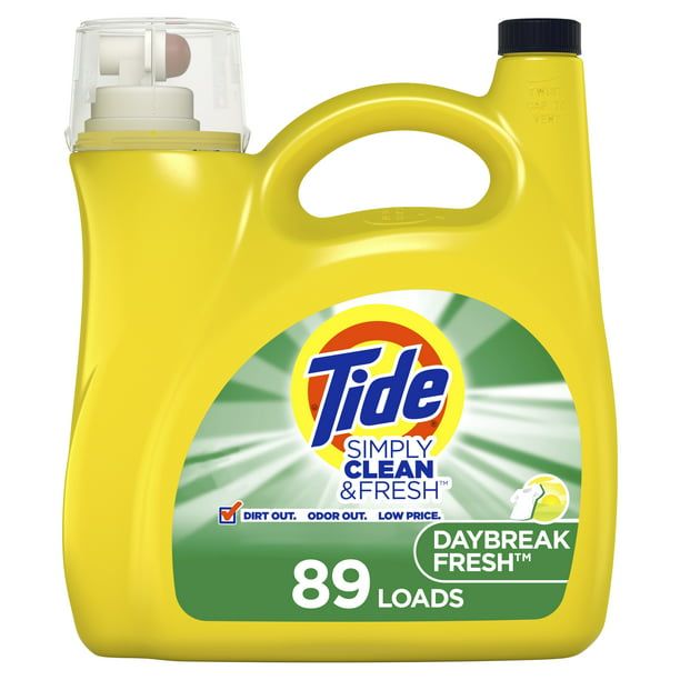 Tide Simply Liquid Daybreak Fresh Laundry Detergent; HE Compatible128 oz 89 Loads