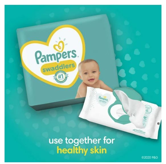 Pampers Swaddlers Diapers Size 1, 96 Count