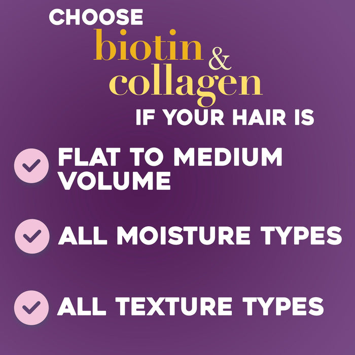 OGX Biotin & Collagen Thickening Volumizing Daily Conditioner with Vitamin B7 & Hydrolyzed Wheat Protein13 fl oz