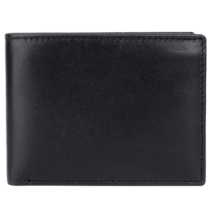 Dopp Men's Regatta Double ID Credit Card Billfold Leather, Black