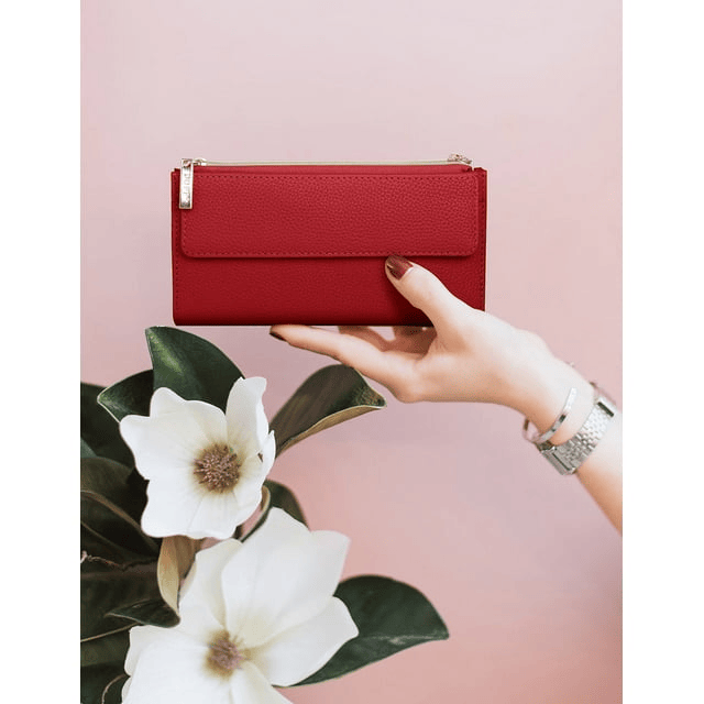 Dopp Women's Cosmopolitan Wallet Leather, Red