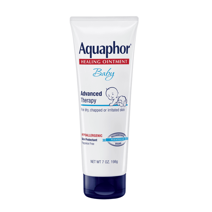 Aquaphor Baby Healing Ointment Advanced Therapy Skin Protectant, 7 Oz Tube