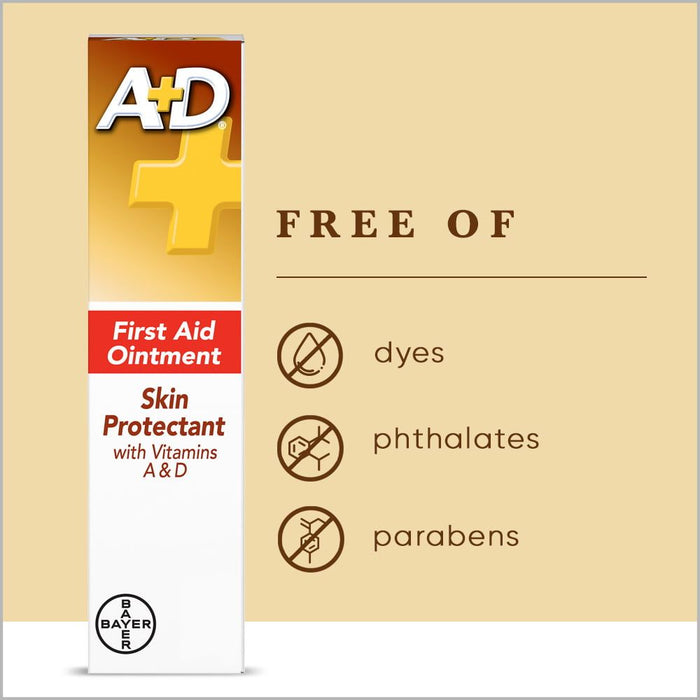 A+D First Aid Ointment, Dry Skin Moisturizer + Skin Protectant, 1.5 oz Tube