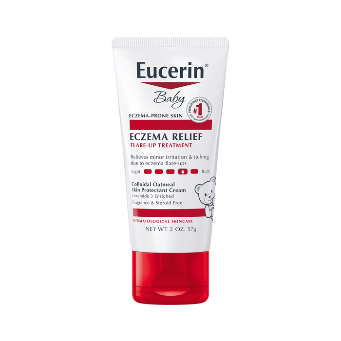 Eucerin Baby Eczema Relief Flare-Up Treatment, Baby Eczema Cream with Colloidal Oatmeal, 2 Oz Tube