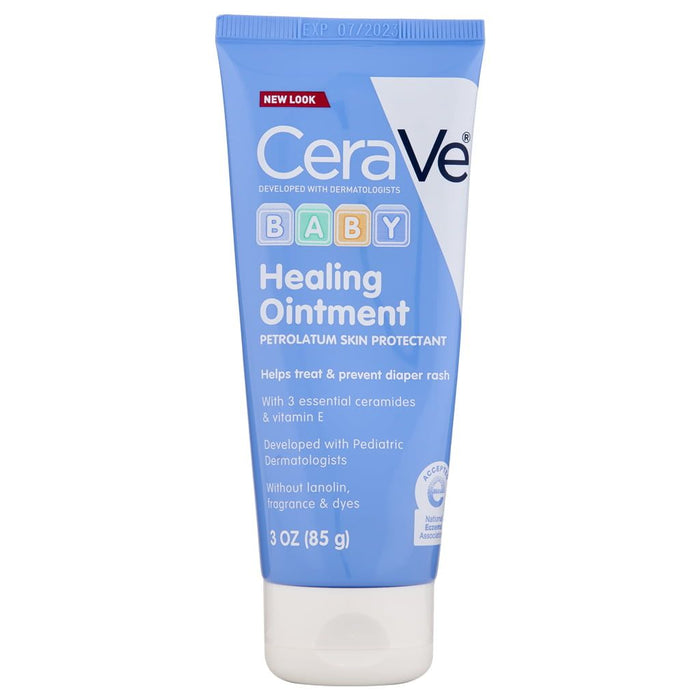 Ce raVe Healing Ointment for Baby, Diaper Rash Cream, Lanolin & Fragrance Free 3 oz