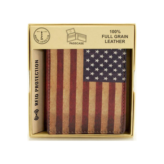 USA Flag embossing Fix Passcase