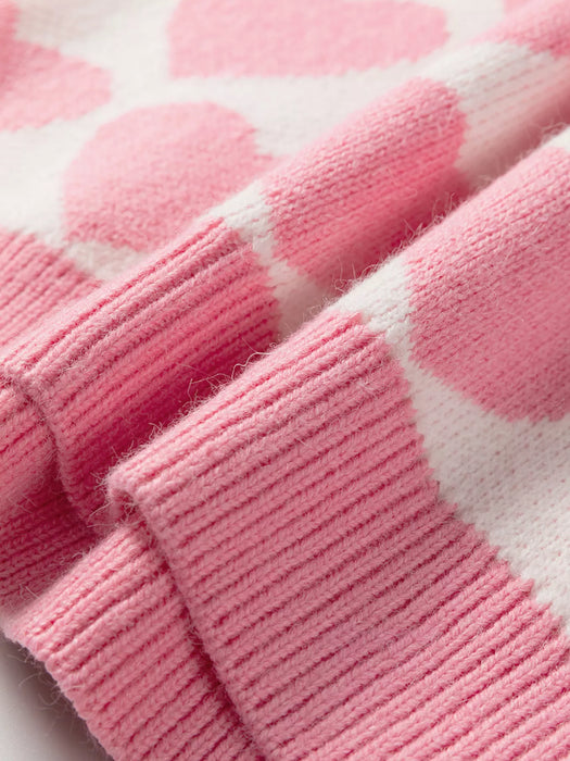 Valentine Heart Round Neck Sweater