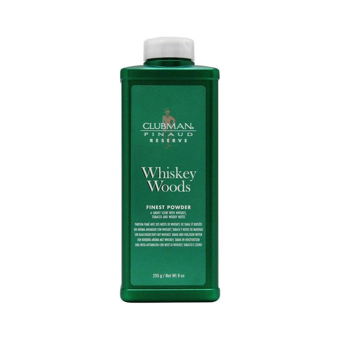 Clubman Pinaud Reserve Whiskey Woods Finest Poder 9 Oz