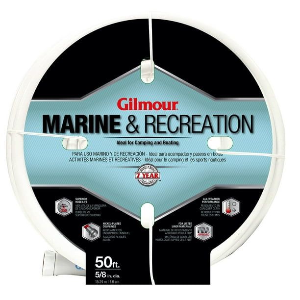 Gilmour 12-58050 5/8 in X 50' 5 Ply Marine & Recreation Hose