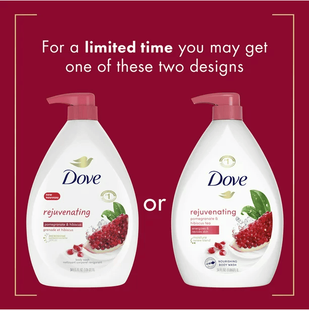 Dove Rejuvenating Pomegranate and Hibiscus Tea Body Wash 34 fl oz