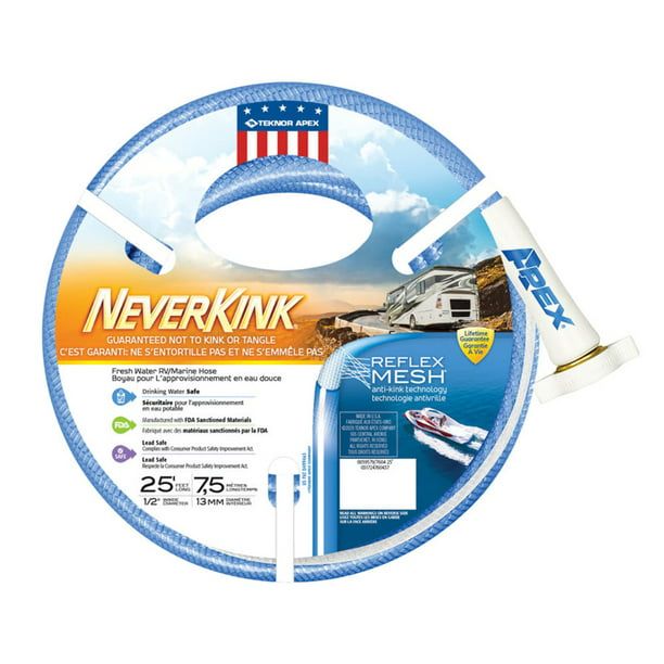 Teknor Apex 7604-25 NeverKink RV/Marine Water Hose - 1/2" x 25'