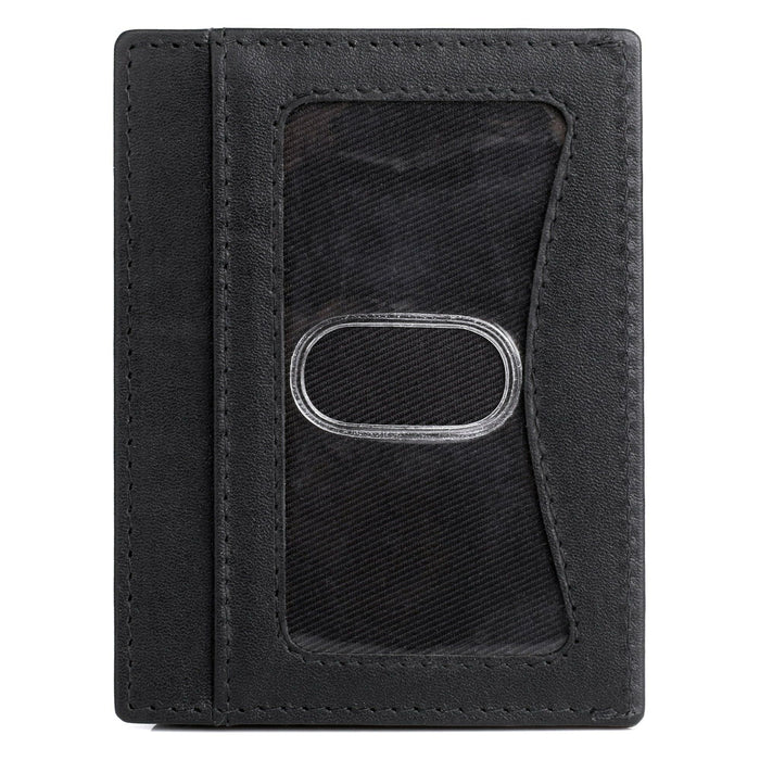 Dopp Men's Alpha RFID Front Pocket Get-Away Leather, Black