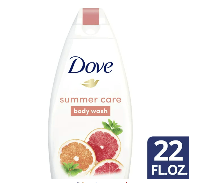 Dove Liquid Body Wash for a Natural Glow Summer Care; 22 oz