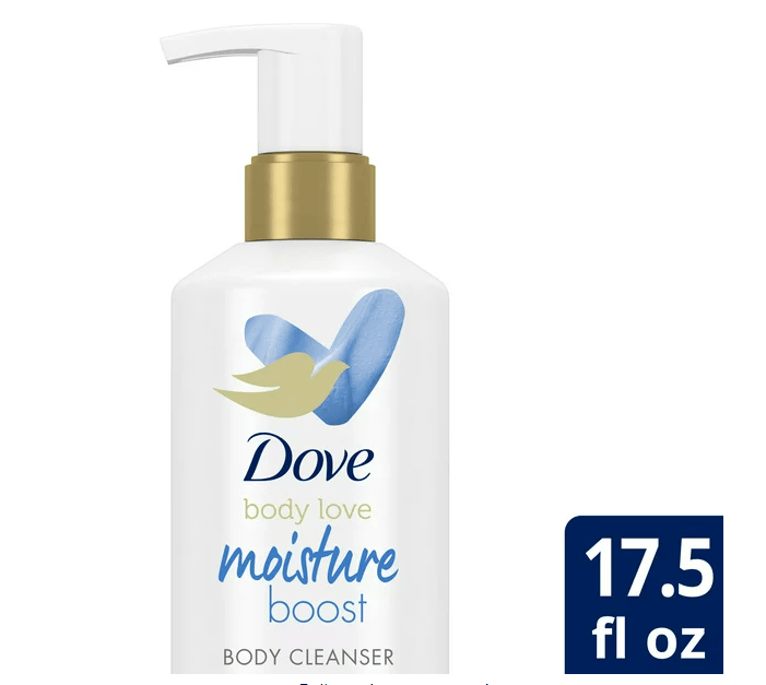 Dove Body Love Body Cleanser For Dry Skin Moisture Boost Body Wash with Hyaluronic Acid and Moringa Oil 17.5 fl oz