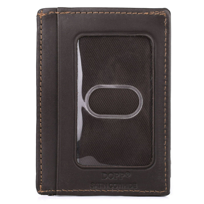 Dopp Men's Regatta Front Pocket Money Clip Leather, Brown