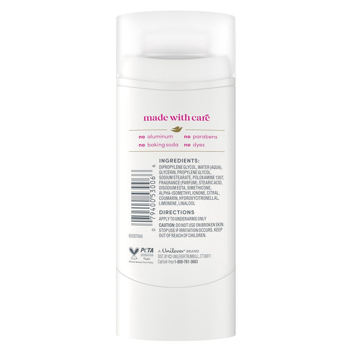 Dove Deodorant Stick Dragon Fruit Fizz for 72 Hour Odor Protection Aluminum Free 2.4 oz