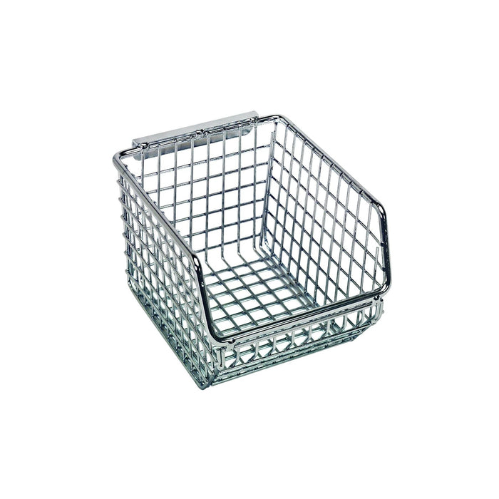 Quantum Storage Systems Chrome Wire Mesh Stack & Hang Bins (20-Pack)