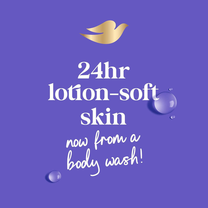 Dove Body Wash Unwind Blueberry & Moon Milk For 24hr Lotion-Soft Skin Moisturizing Skin Cleanser with No Sulfates No Parabens 30.6 oz