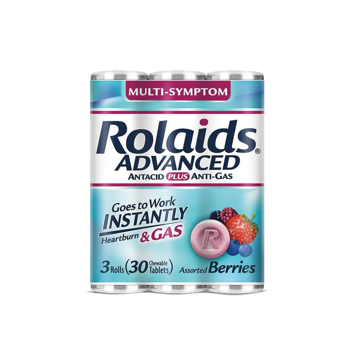 Rolaids Adv Cw 3x30  Antacd+Ags Wby
