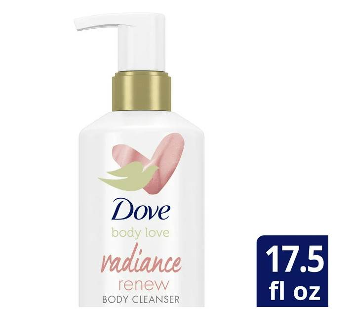 Dove Body Love Body Cleanser For Dull Skin Radiance Renew Exfoliating Body Wash Cleanser with Vitamin C Serum 17.5 fl oz