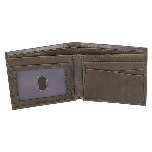 Genuine Leather RFID Wallet for Men With God All Things Are Possible Mathew 19:26 Quality Classic Brown Leather Bifold Wallet Christian Gifts for Men