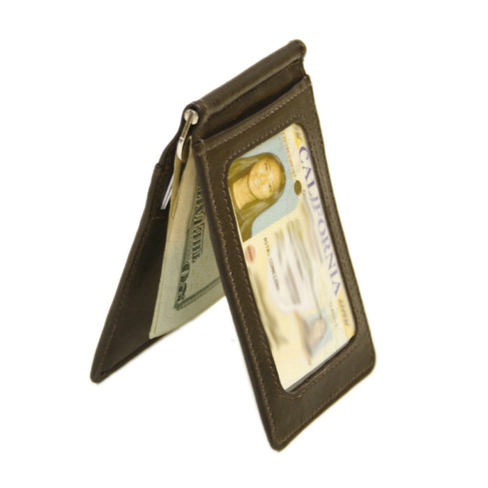 BI-FOLD MONEY CLIP w/ID WINDOW