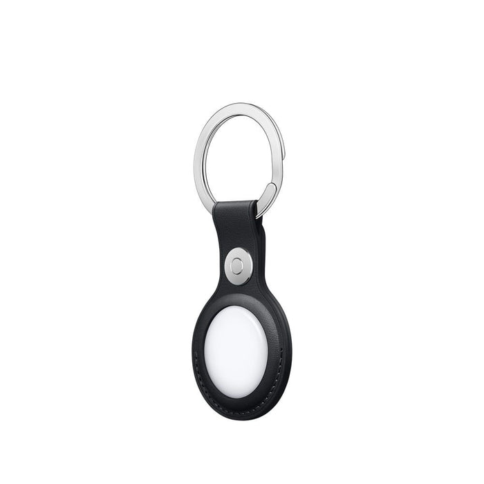 AirTag Leather Key Ring - Midnight