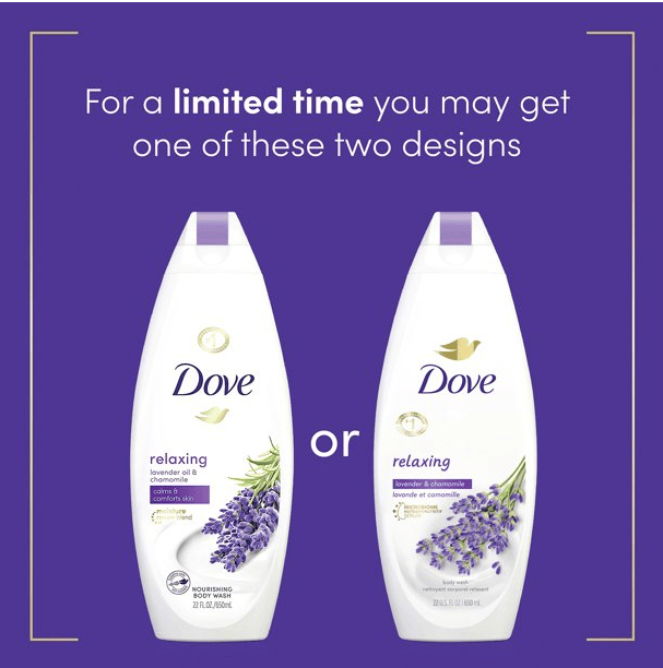 Dove Relaxing Body Wash Lavender Oil and Chamomile Cleanser That Nourishes Your Skin Calms & Comforts Skin 22 oz