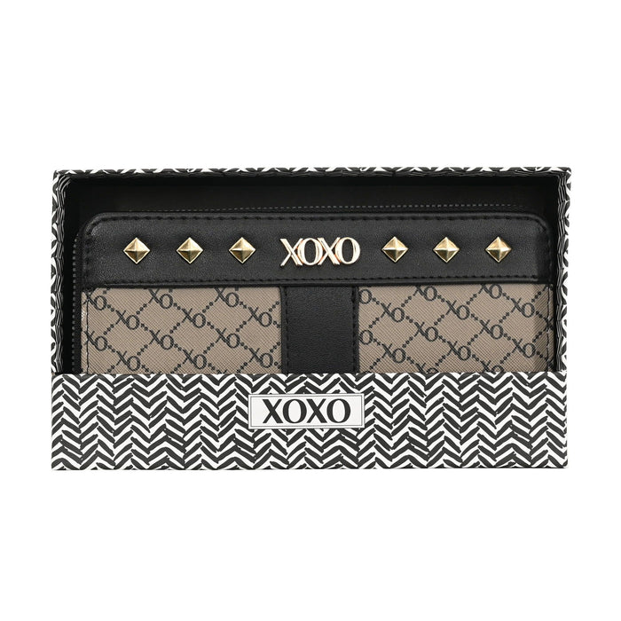 XOXO Women's Zip Around Wristlet Wallet - Card Holders, 2 Cash Pockets and Phone Slot