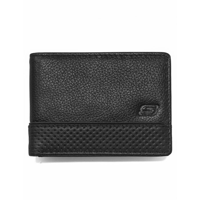 Men's Skechers Perforated Tonal Slimfold Wallet