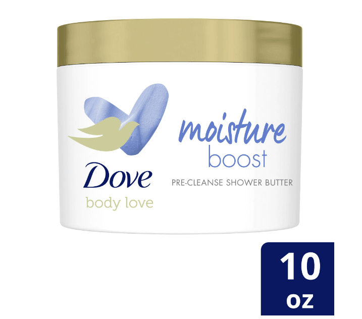 Dove Body Love Moisture Boost Pre-Cleanse Shower Butter; 10 oz