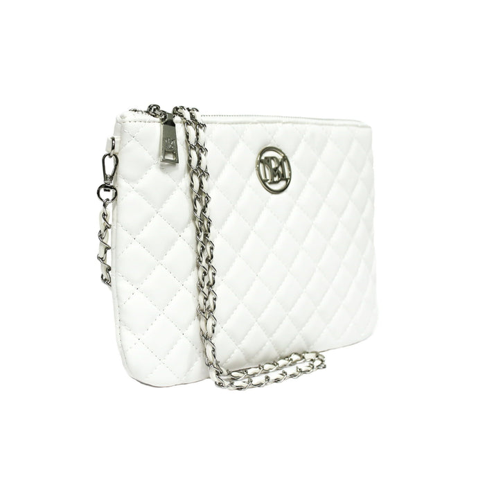 Badgley Mischka Off-White Wallet Size Body Bag